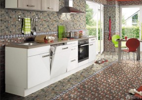 最新开放式厨房马赛克瓷砖贴图设计案例