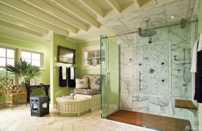 别墅卫生间马赛克瓷砖贴图设计案例