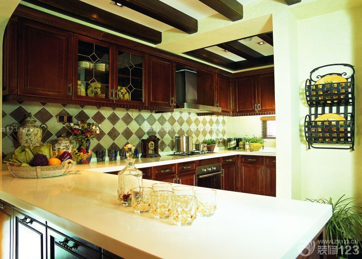 厨房瓷砖颜色实景图