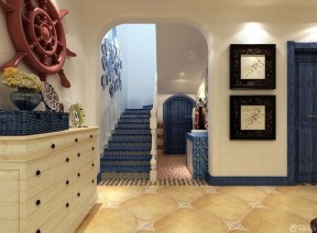 地中海风格别墅设计 储物柜