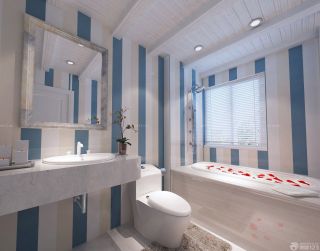 地中海风格别墅卫生间设计效果图片