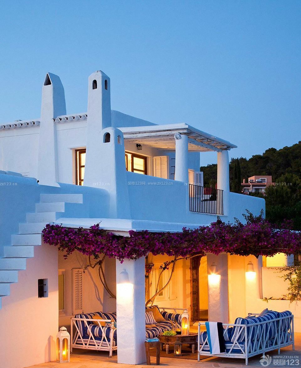 地中海风格别墅外观设计效果图片