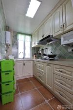 家庭室内欧式厨房瓷砖装修样板房图片欣赏