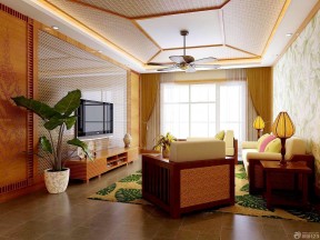 东南亚风格吊灯 100平方房屋设计图