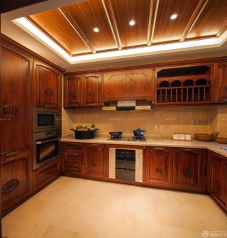 家装欧式厨房瓷砖设计样板房