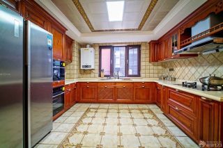 家庭室内欧式厨房瓷砖装修样板房案例
