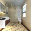 88平方小户型玻璃淋浴间装修图片