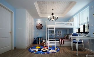 86平米小户型房地中海风格儿童房设计图片