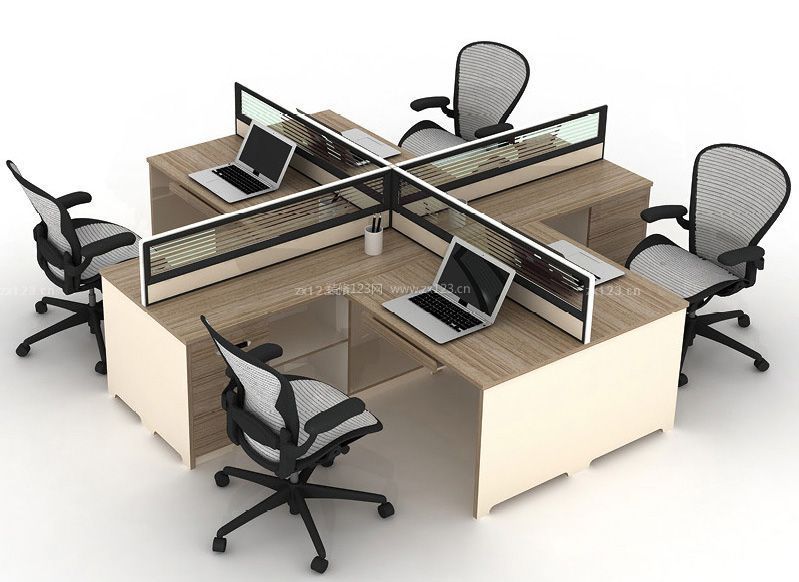 隔断桌 现代办公室设计 
