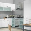 小厨房白色烤漆橱柜装修实景图