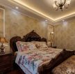 经典欧式女生卧室古典床装修设计图