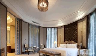 经典新欧式大卧室古典床设计图