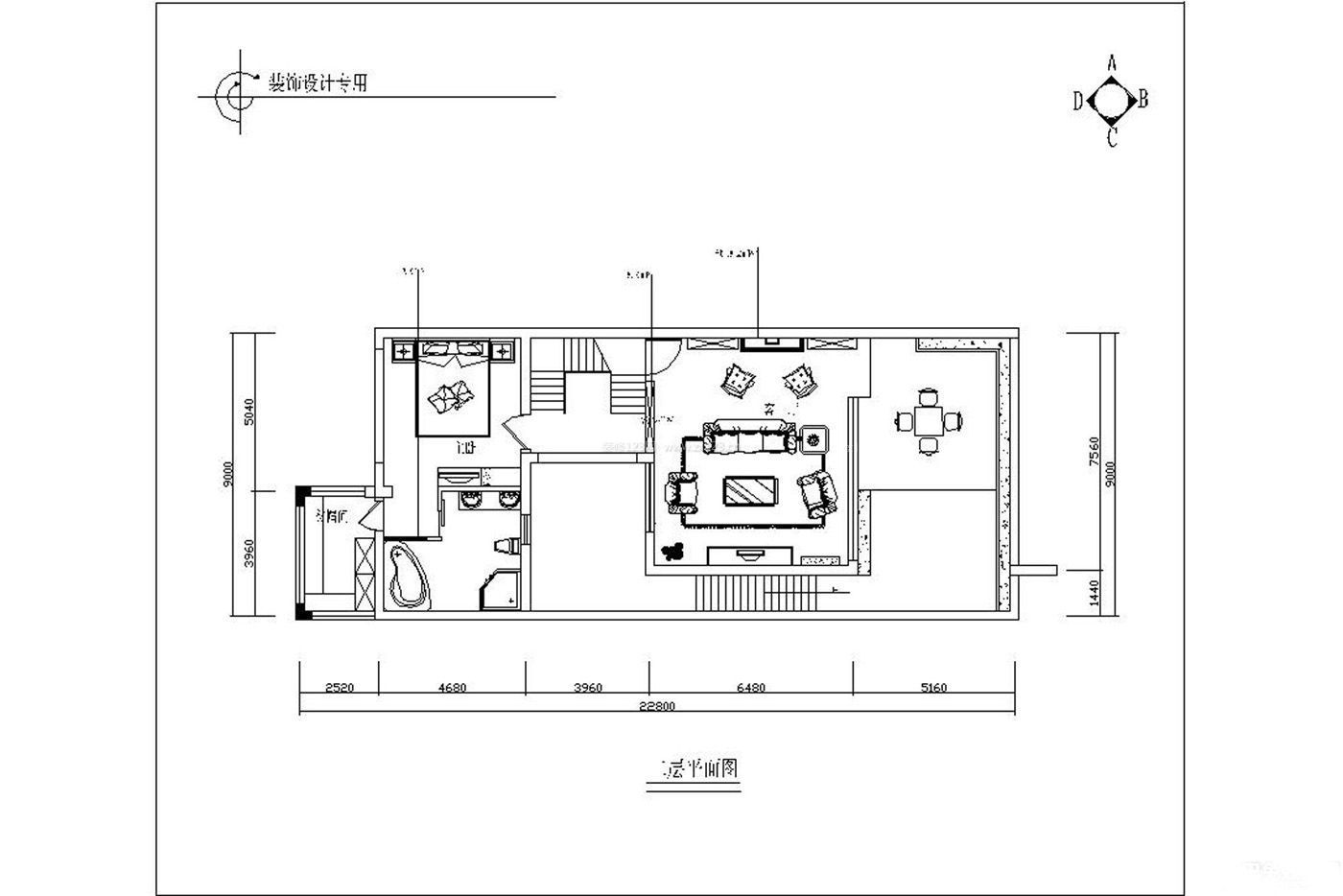 120平方室内设计平面图图片