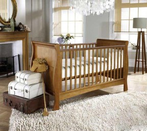 小户型婴儿房 木床 