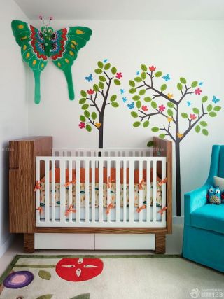 小户型婴儿房创意墙绘设计图