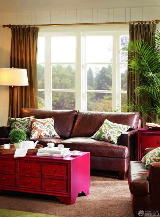家装客厅美式沙发混搭设计图片