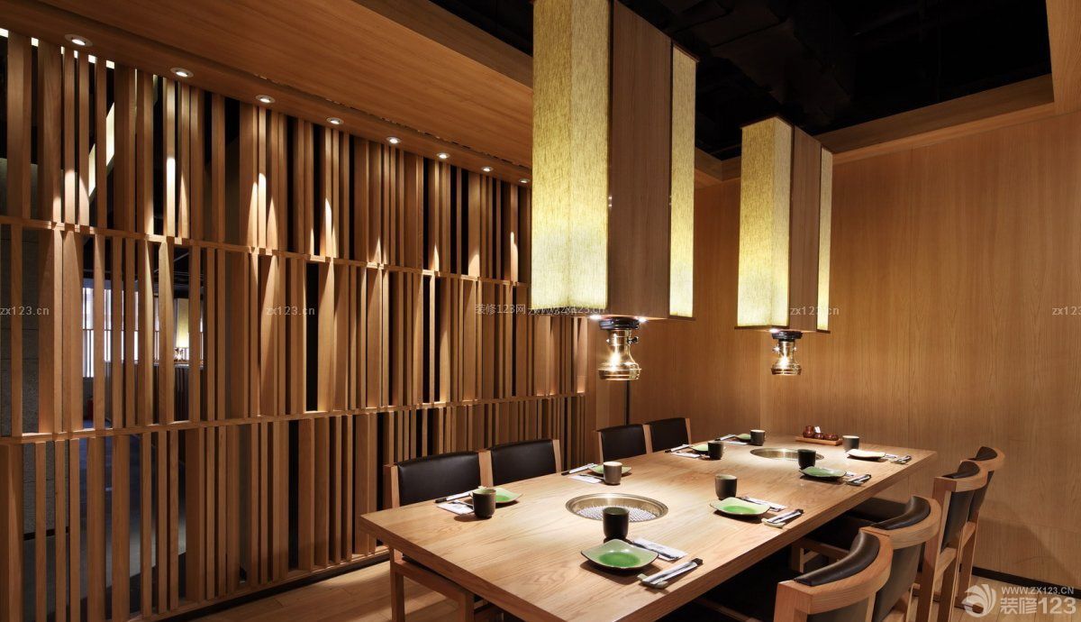 混搭风格日式餐厅装修效果图