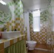 混搭风格小户型卫生间瓷砖配色装修案例