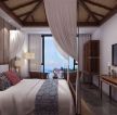 美式风格海景酒店房间设计图