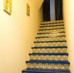 室内阁楼楼梯瓷砖拼花贴图效果图 