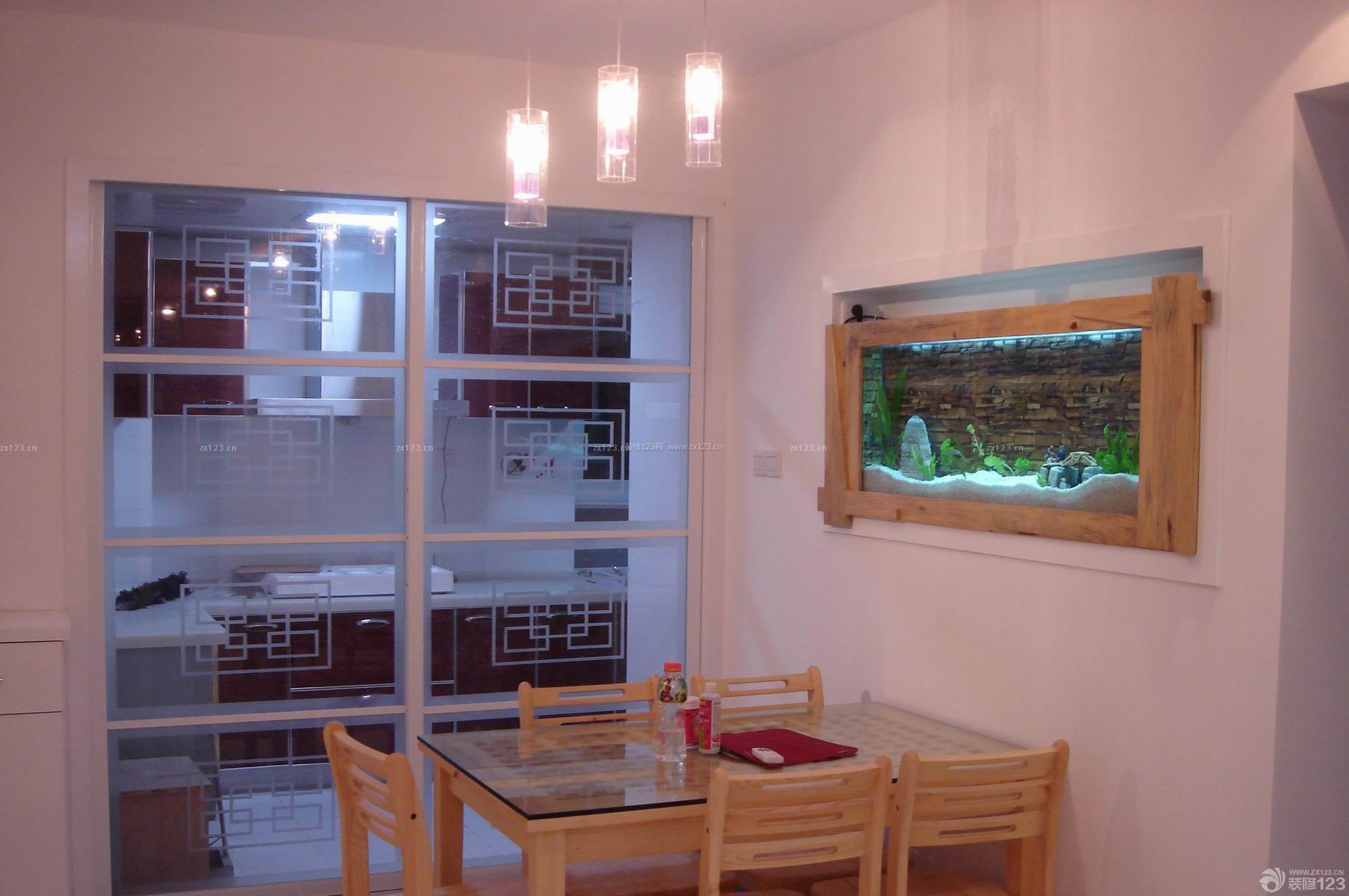 2018室内鱼缸造景图片-房天下装修效果图