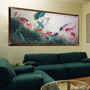 客厅十字绣 中式风格
