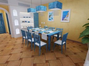 地中海风格 餐桌 