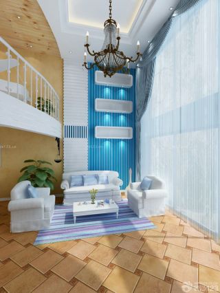 地中海风格新房客厅设计图