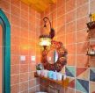 波西米亚风格卫生间瓷砖颜色搭配图
