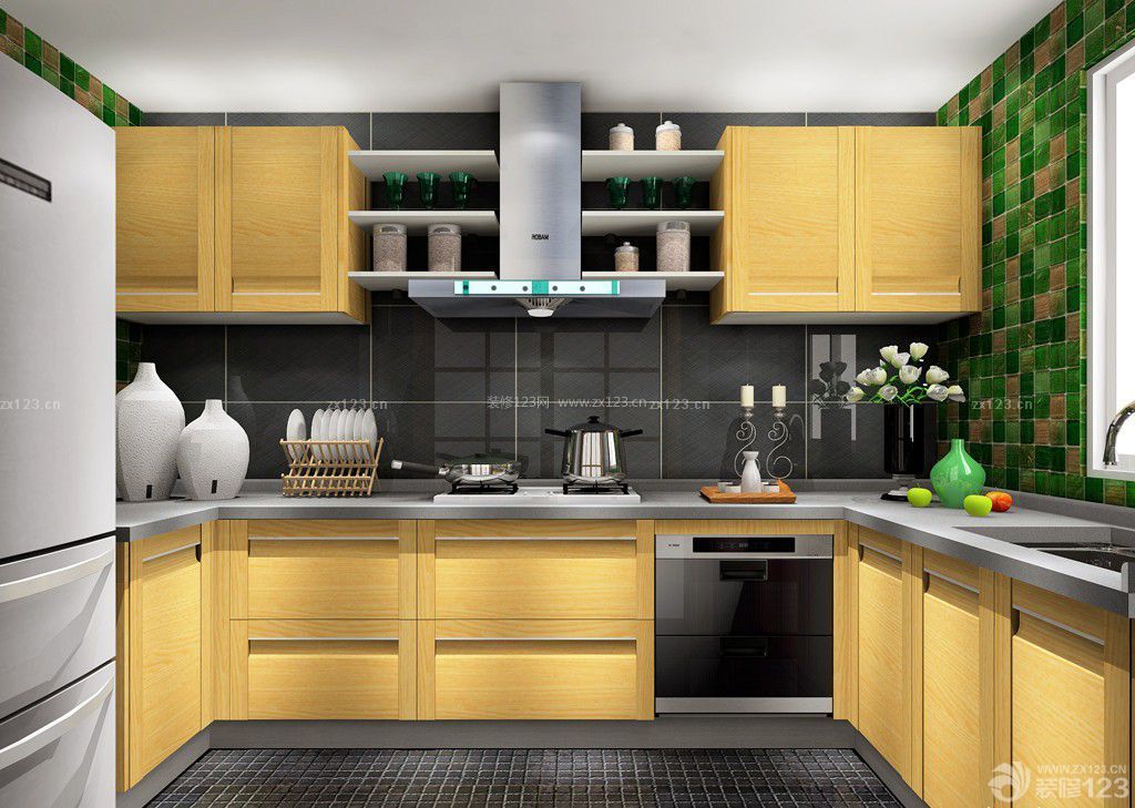 北京现代风格70平米设计方案 厨房设计_装信通网