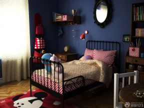 经典美式风格卧室儿童家具装修效果图