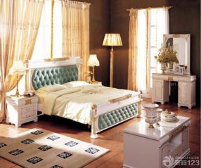 经典美式风格卧室儿童家具实景图