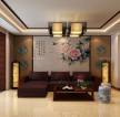 现代中式风格客厅装饰画设计图