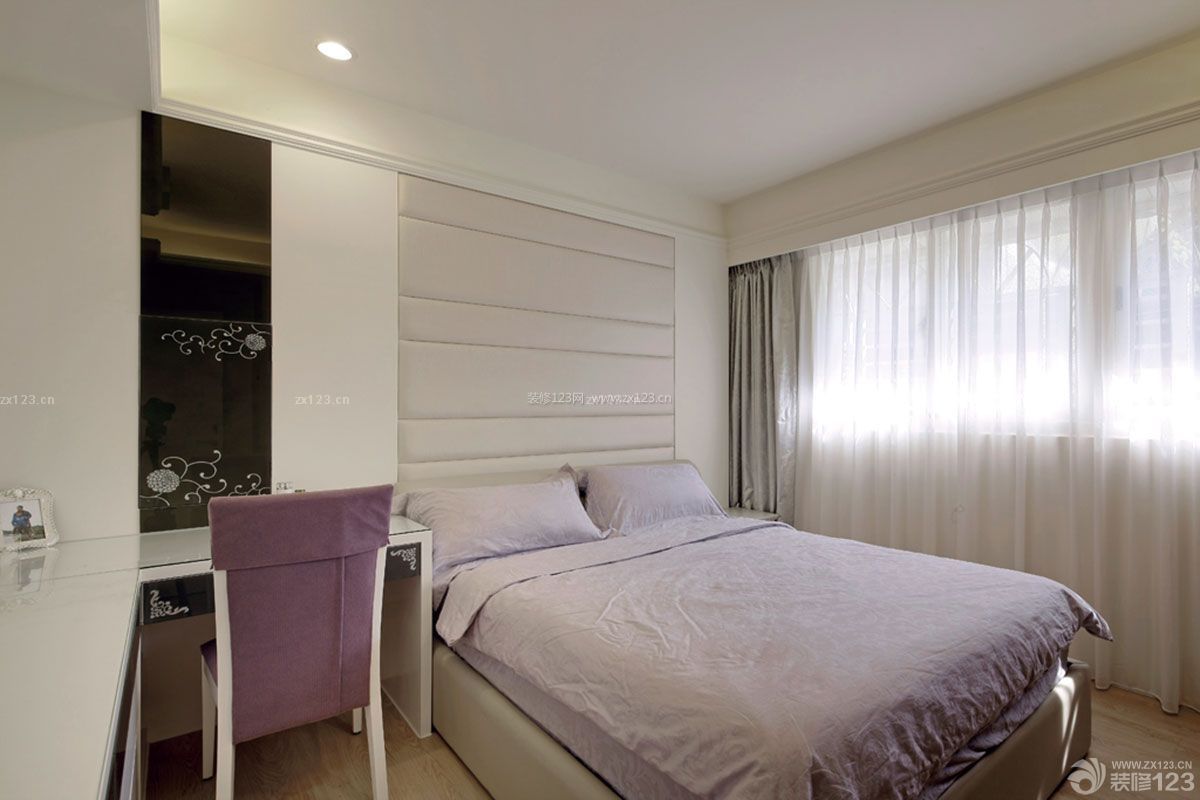 现代小户型三房一厅装修设计卧室设计效果图