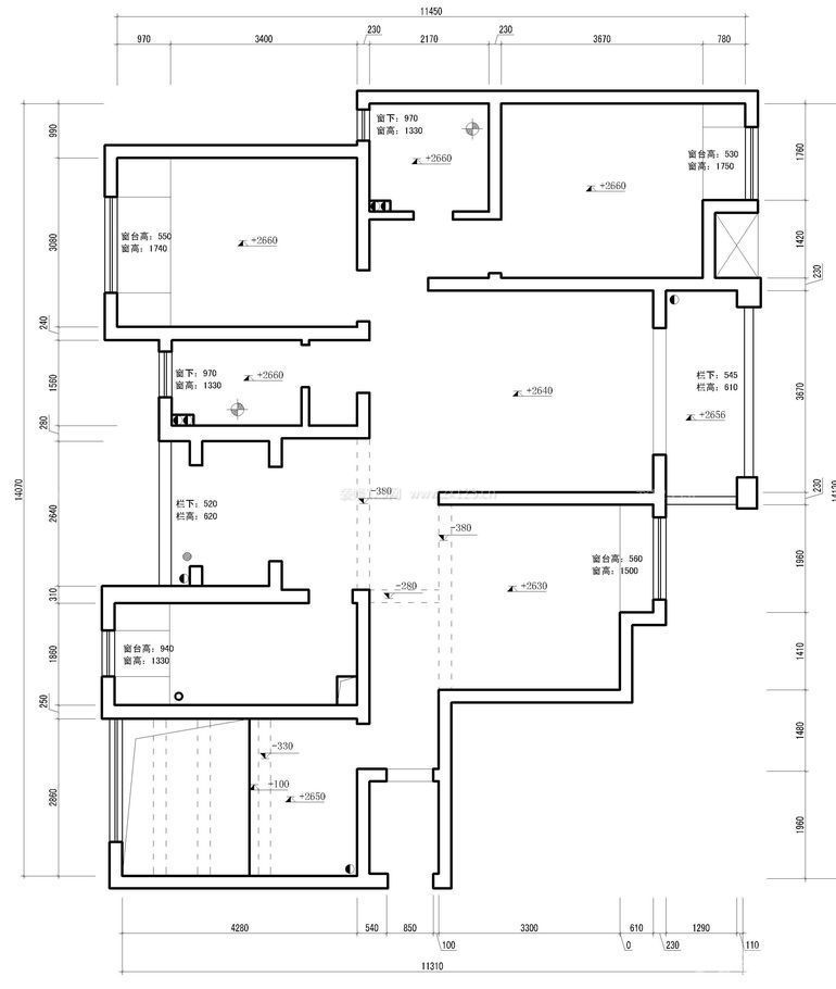 150平米户型图