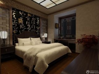 古典风格小户型卧室背景墙装修效果图