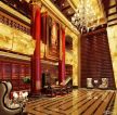 中式酒店大堂设计全景图欣赏