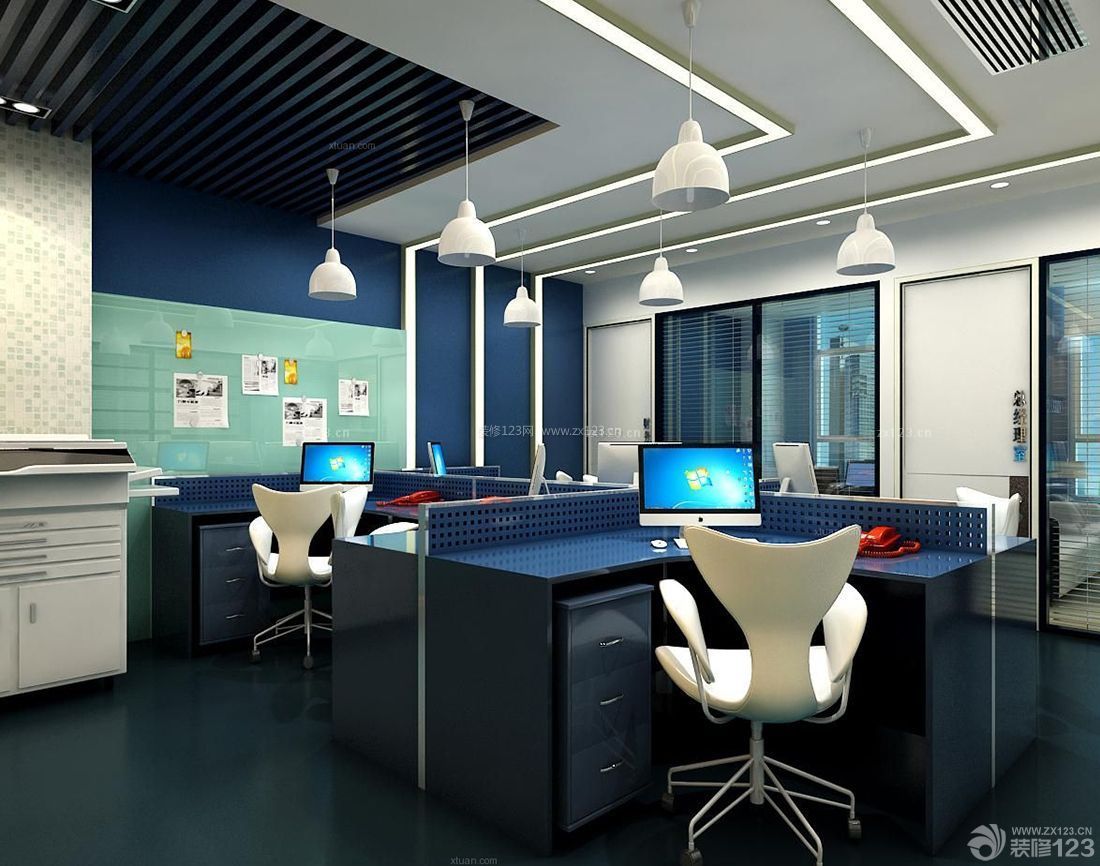 现代办公室装修风格 办公室桌椅