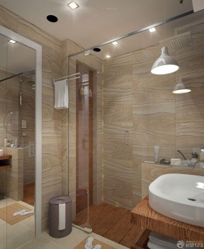 现代家居小户型卫生间装修实例设计图片 