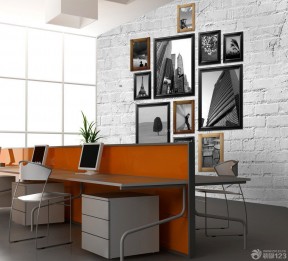 现代办公室装修风格 办公室墙壁装饰 