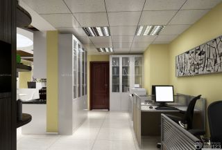 现代办公室装修风格小办公室装修效果图 