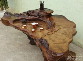 中式家居 根雕茶桌