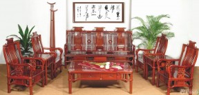 中式古典鸡翅木家具装修图片欣赏