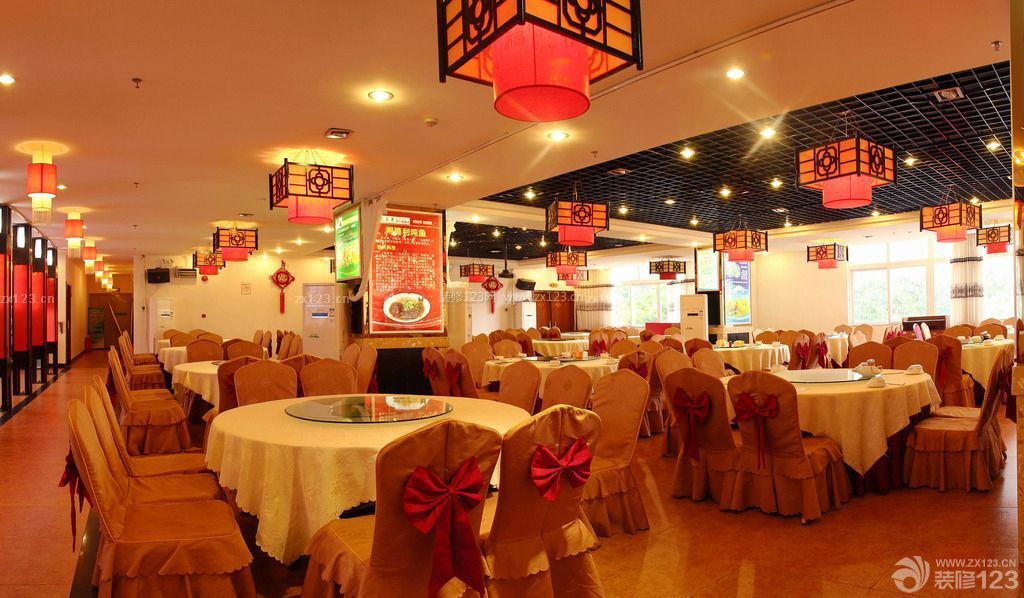中式饭店 灯饰设计