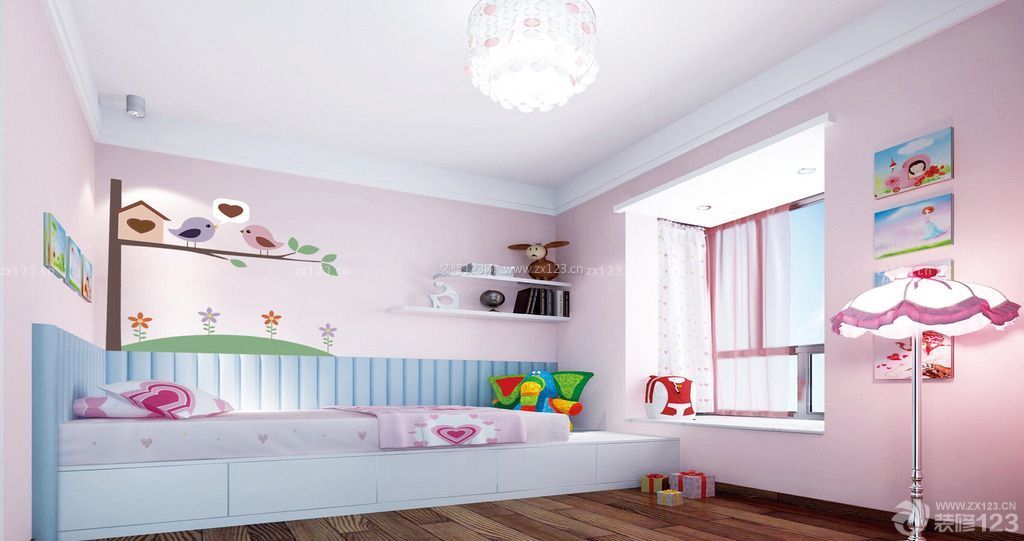 儿童卧室液体墙纸装修效果图欣赏
