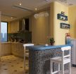 经典地中海风格小户型厨房客厅隔断设计图