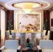 中式风格酒店餐桌设计效果图片