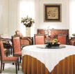 中式风格酒店餐桌设计图片