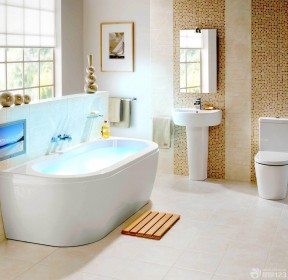 浴室浴巾架装饰设计图片