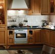 经典家庭厨房棕黄色橱柜设计图片 
